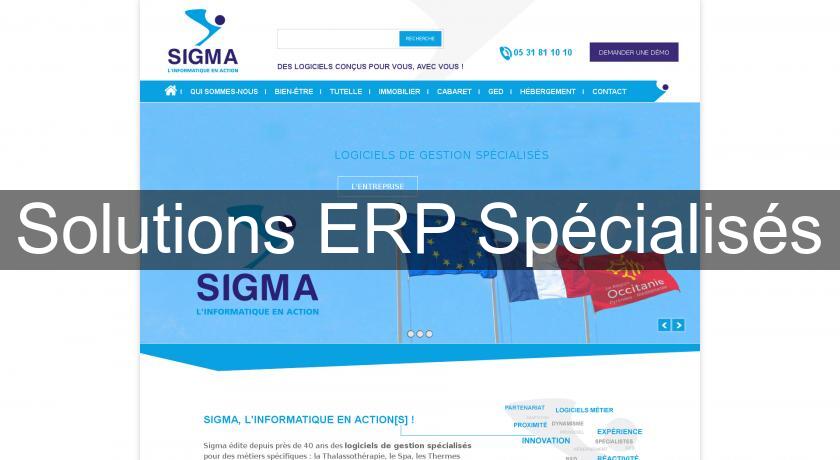 Solutions ERP Spécialisés Solutions ERP Spécialisés