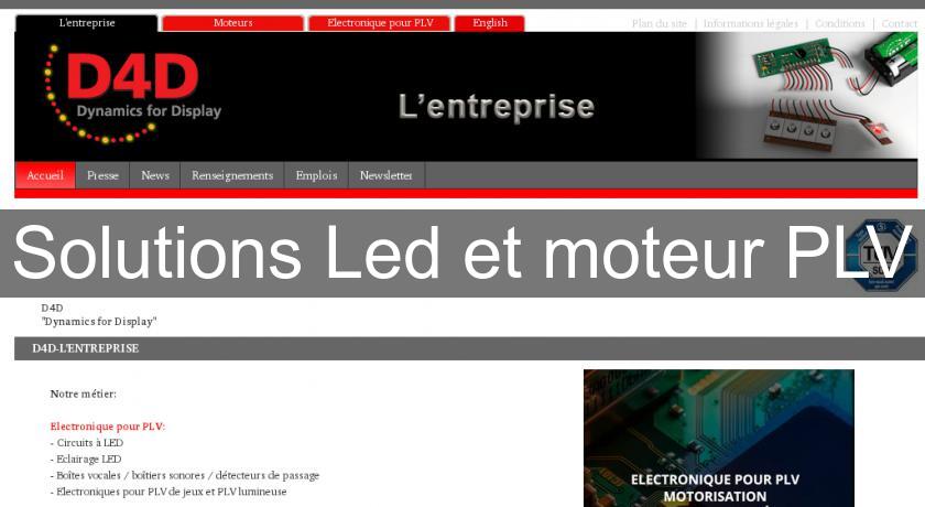 Solutions Led et moteur PLV