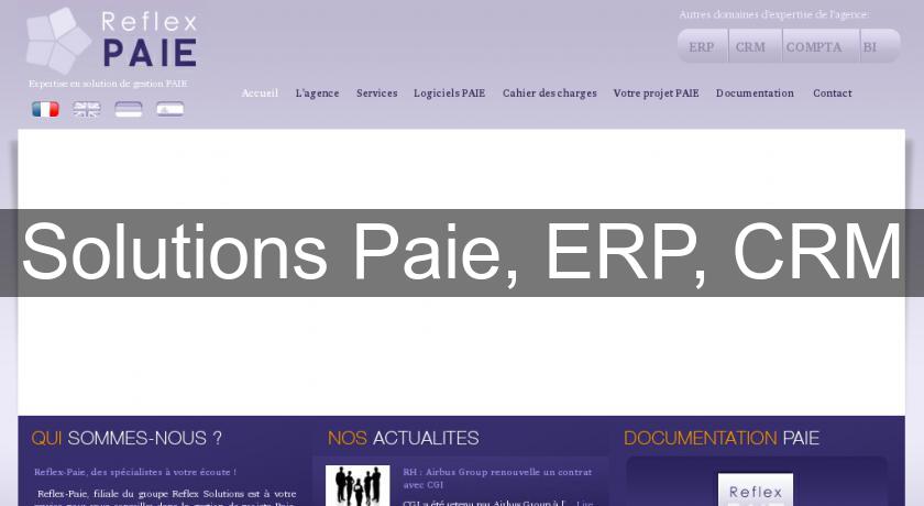Solutions Paie, ERP, CRM Solutions Paie, ERP, CRM