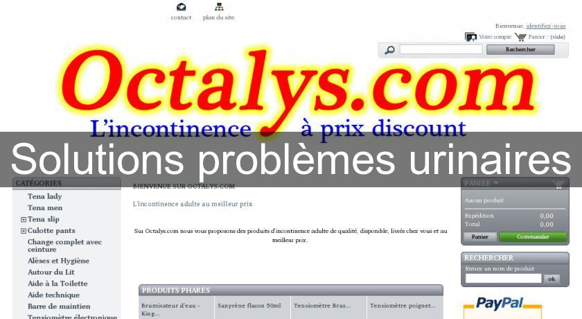 Solutions problèmes urinaires Solutions problèmes urinaires