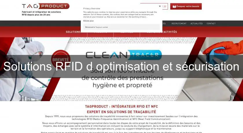 Solutions RFID d'optimisation et sécurisation