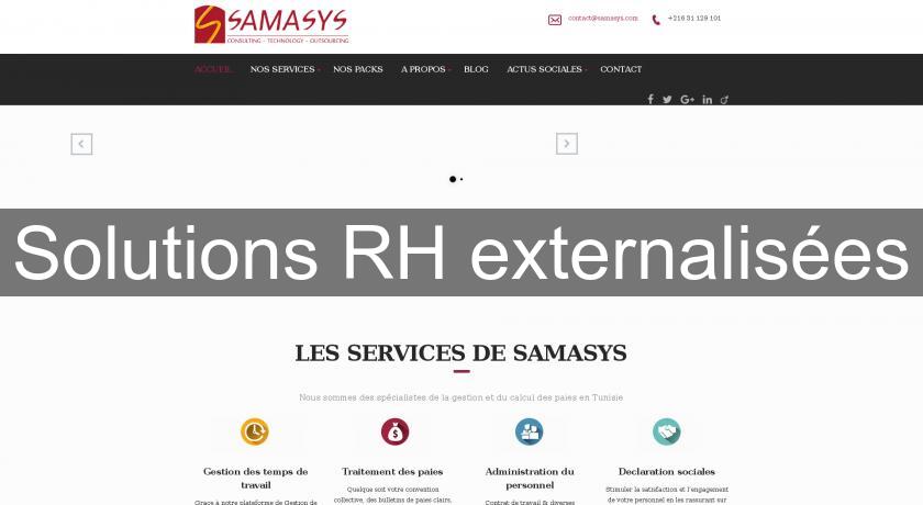 Solutions RH externalisées Solutions RH externalisées