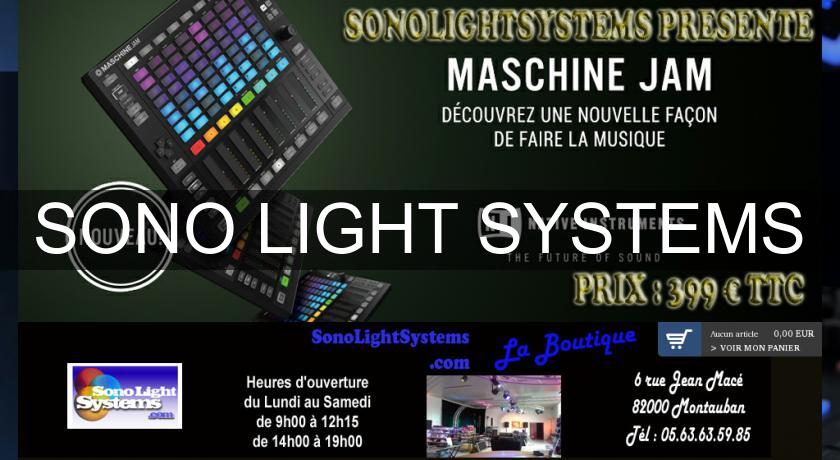 SONO LIGHT SYSTEMS SONO LIGHT SYSTEMS