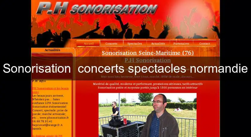 Sonorisation  concerts spectacles normandie