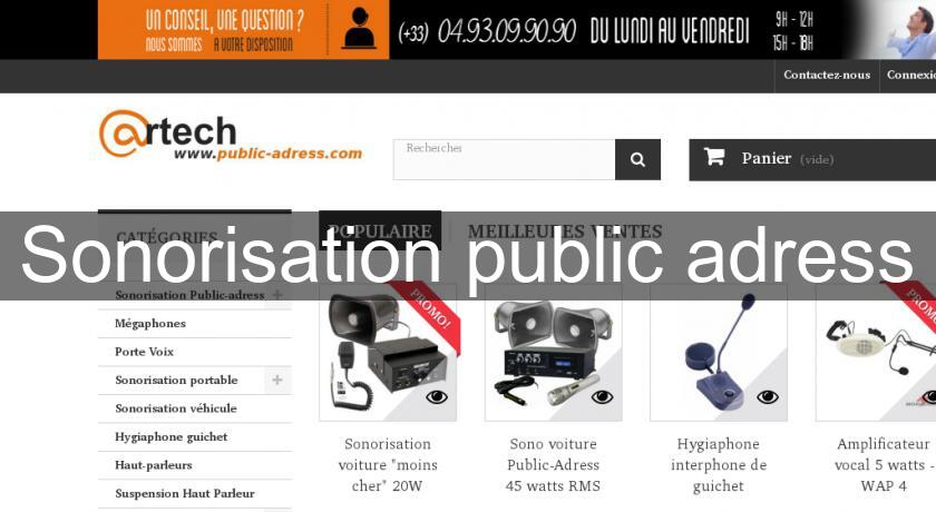 Sonorisation public adress Sonorisation public adress