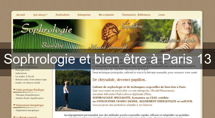 Sophrologie et bien être à Paris 13 Sophrologie et bien être à Paris 13