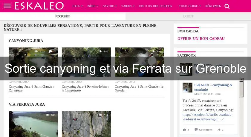 Sortie canyoning et via Ferrata sur Grenoble