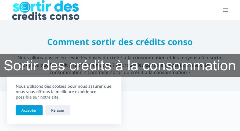 Sortir des crédits à la consommation