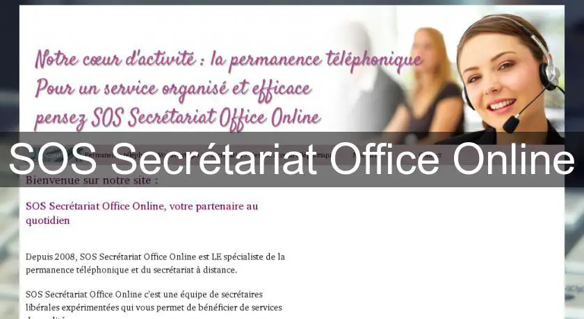 SOS Secrétariat Office Online