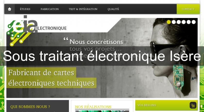 Sous traitant électronique Isère Sous traitant électronique Isère