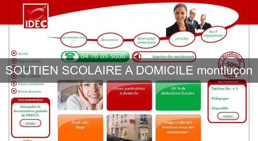 SOUTIEN SCOLAIRE A DOMICILE montluçon