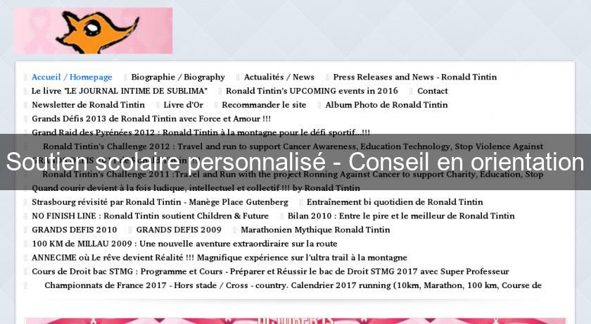 Soutien scolaire personnalisé - Conseil en orientation Soutien scolaire personnalisé - Conseil en orientation