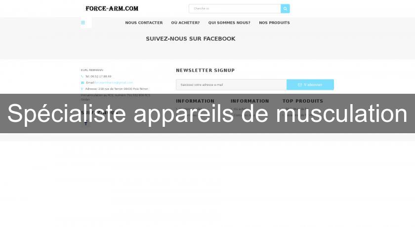 Spécialiste appareils de musculation Spécialiste appareils de musculation