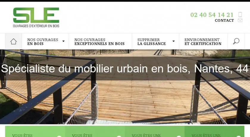 Spécialiste du mobilier urbain en bois, Nantes, 44