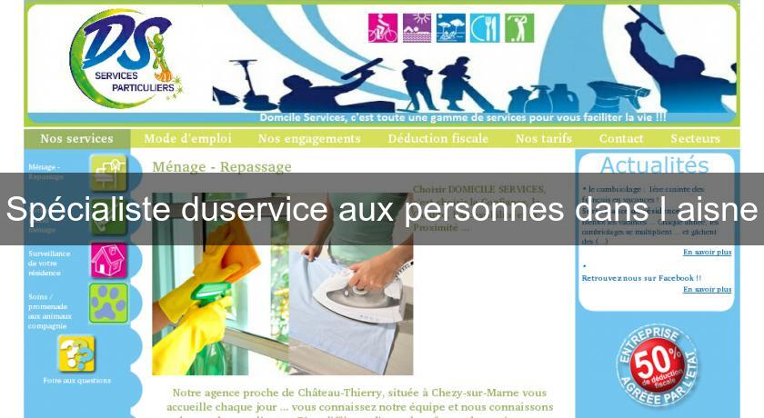 Spécialiste duservice aux personnes dans l'aisne