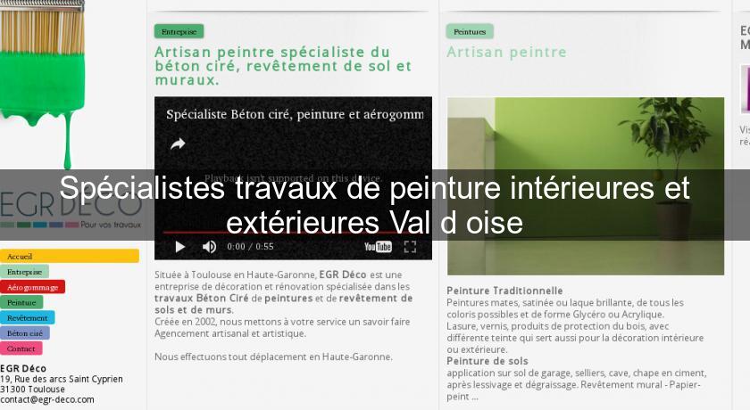 Spécialistes travaux de peinture intérieures et extérieures Val d'oise Spécialistes travaux de peinture intérieures et extérieures Val d'oise