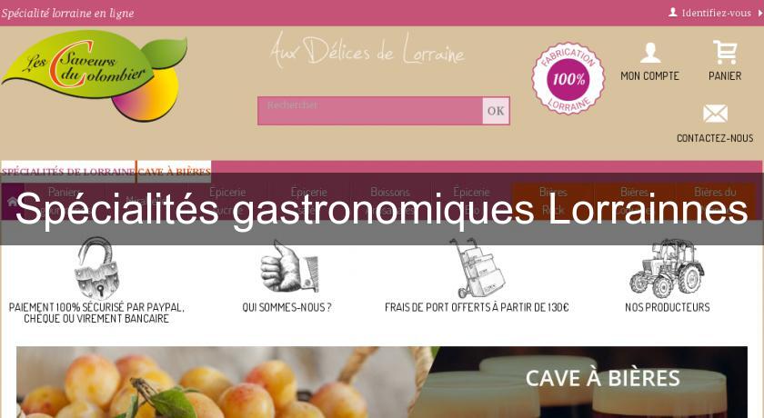 Spécialités gastronomiques Lorrainnes