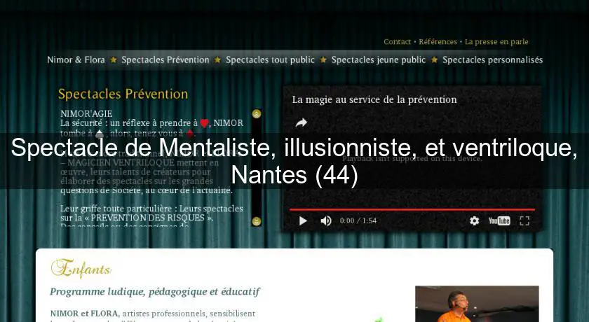 Spectacle de Mentaliste, illusionniste, et ventriloque, Nantes (44)