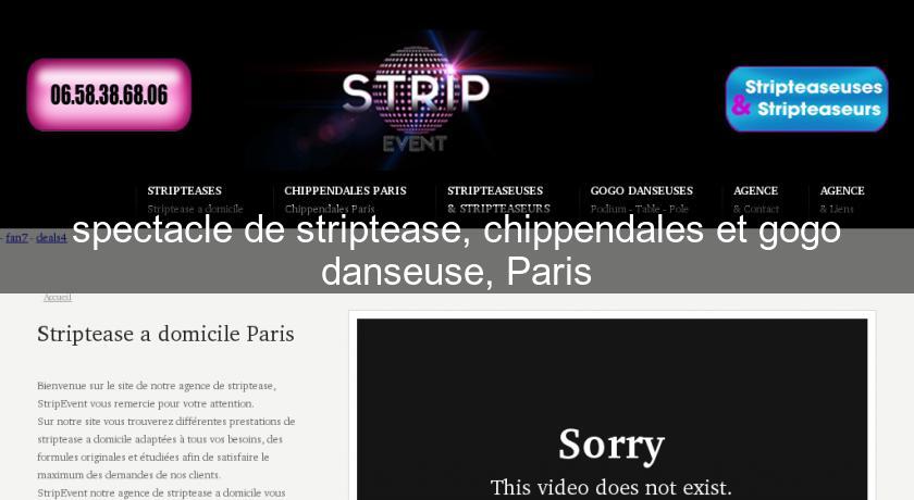 spectacle de striptease, chippendales et gogo danseuse, Paris