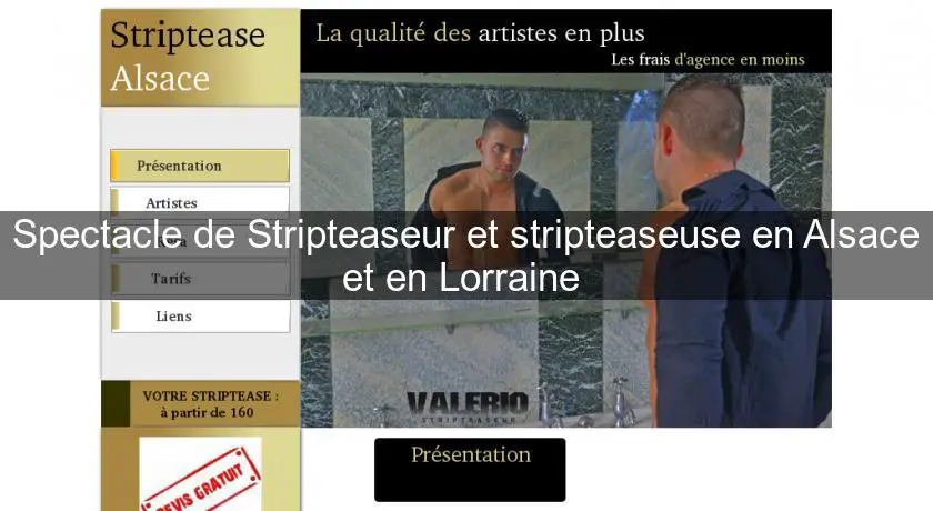 Spectacle de Stripteaseur et stripteaseuse en Alsace et en Lorraine 