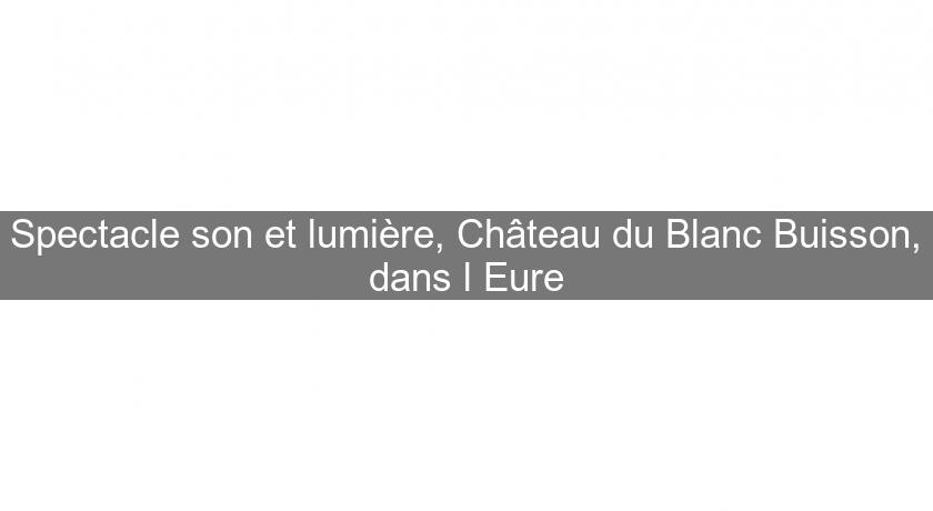 Spectacle son et lumière, Château du Blanc Buisson, dans l'Eure Spectacle son et lumière, Château du Blanc Buisson, dans l'Eure