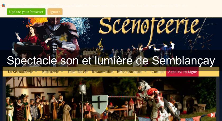 Spectacle son et lumière de Semblançay