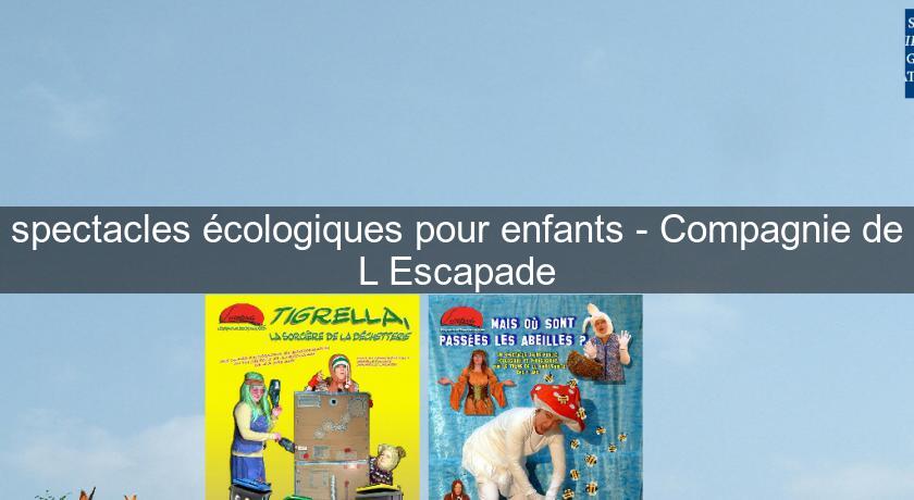 spectacles écologiques pour enfants - Compagnie de L'Escapade