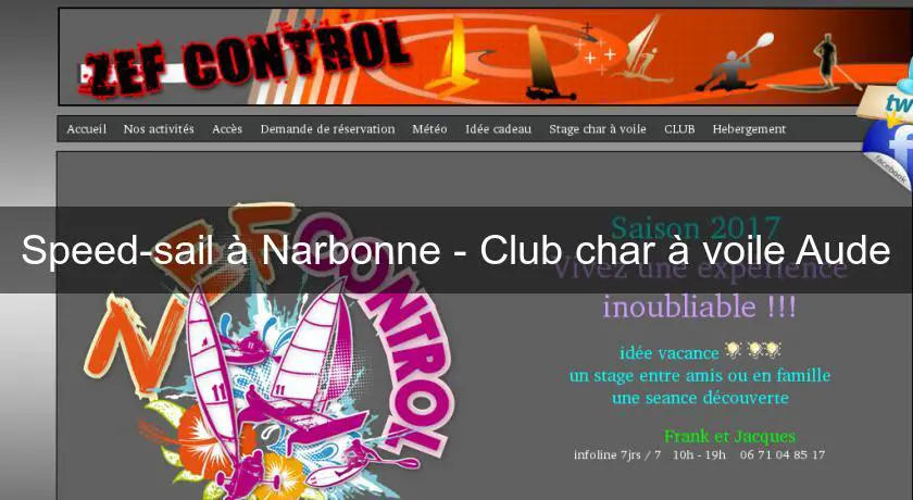 Speed-sail à Narbonne - Club char à voile Aude