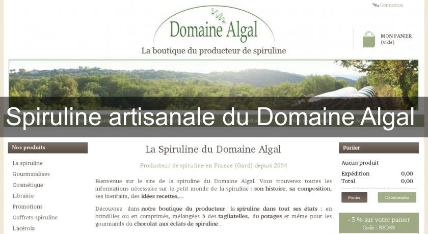 Spiruline artisanale du Domaine Algal Spiruline artisanale du Domaine Algal