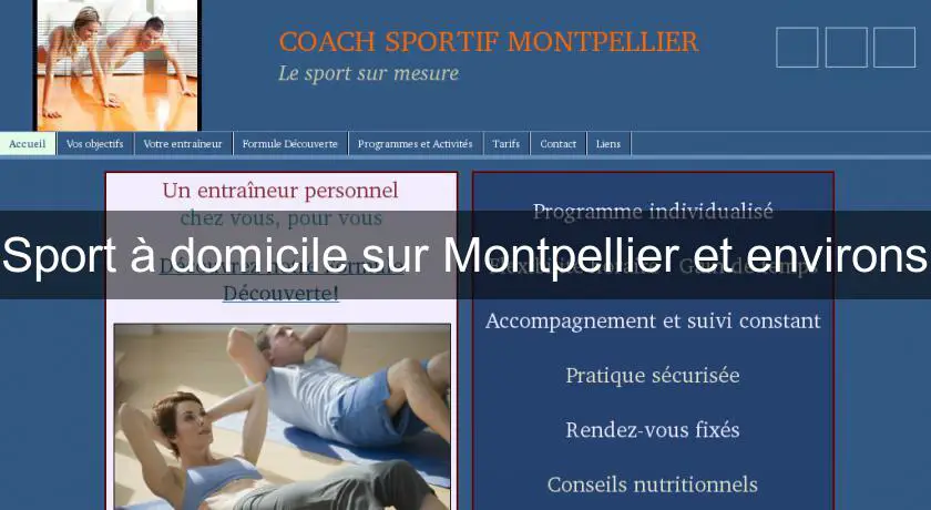 Sport à domicile sur Montpellier et environs
