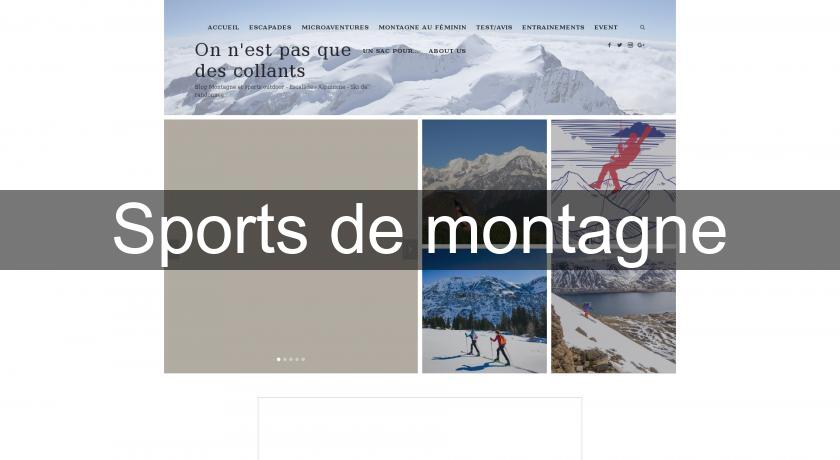 Sports de montagne Sports de montagne