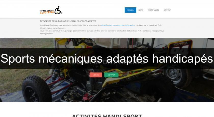 Sports mécaniques adaptés handicapés Sports mécaniques adaptés handicapés