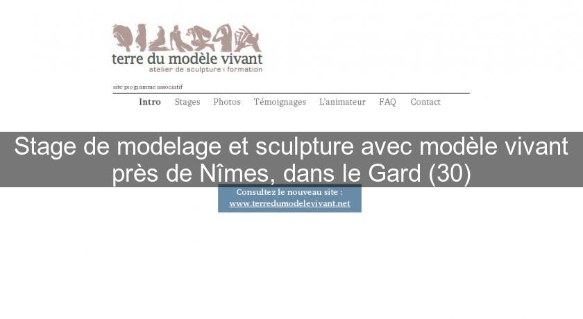 Stage de modelage et sculpture avec modèle vivant près de Nîmes, dans le Gard (30)