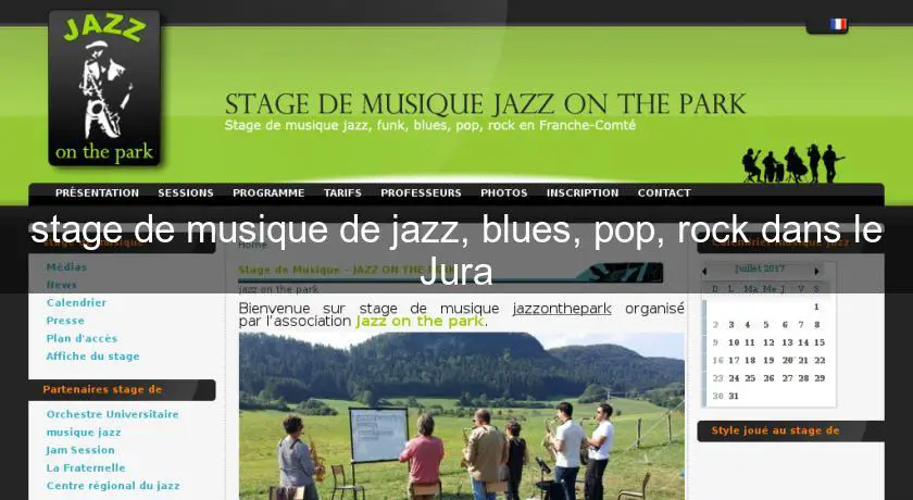 stage de musique de jazz, blues, pop, rock dans le Jura