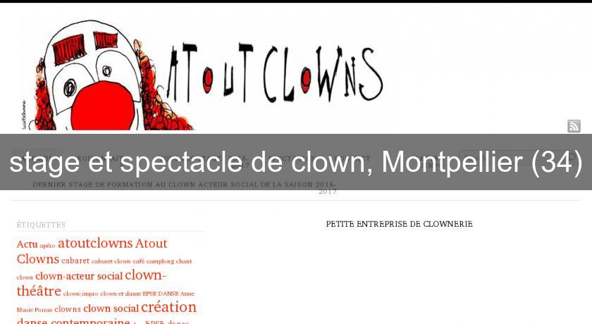 stage et spectacle de clown, Montpellier (34)
