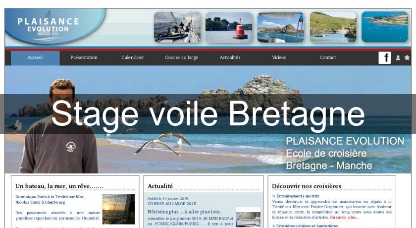 Stage voile Bretagne