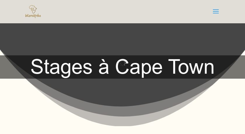 Stages à Cape Town