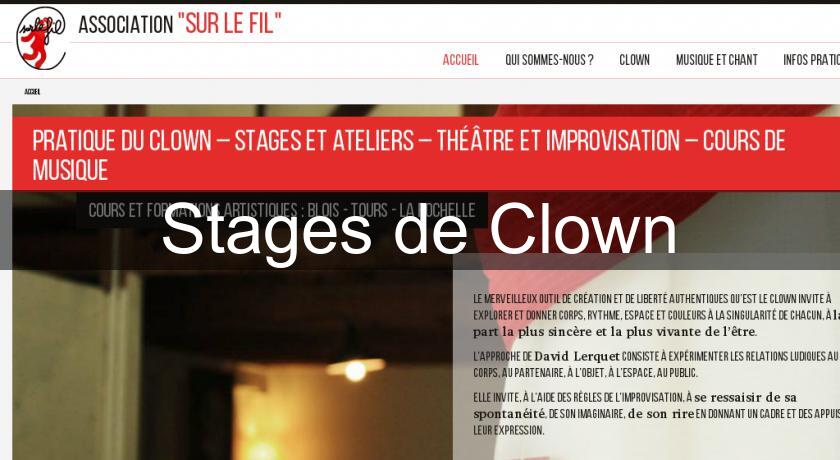 Stages de Clown Stages de Clown