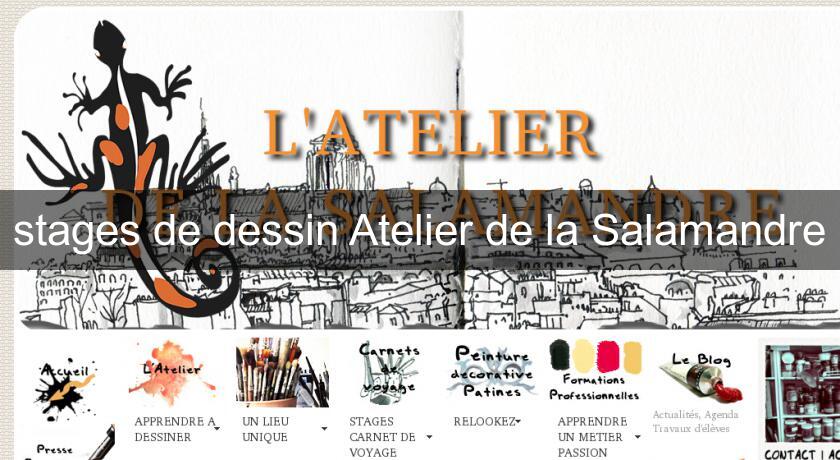 stages de dessin Atelier de la Salamandre stages de dessin Atelier de la Salamandre