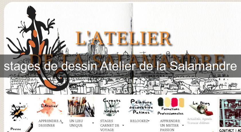 stages de dessin Atelier de la Salamandre