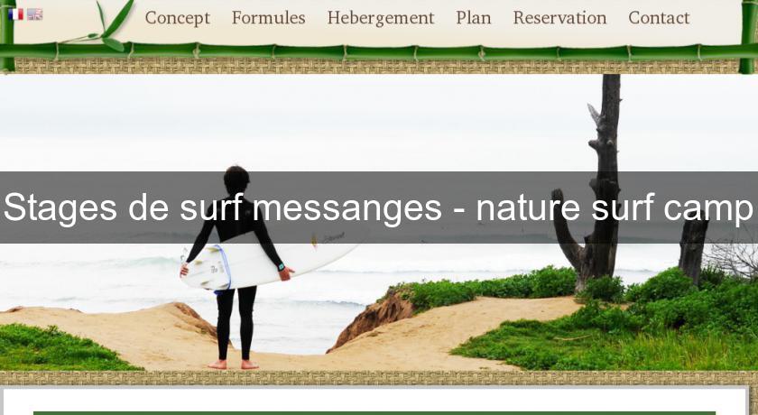 Stages de surf messanges - nature surf camp Stages de surf messanges - nature surf camp