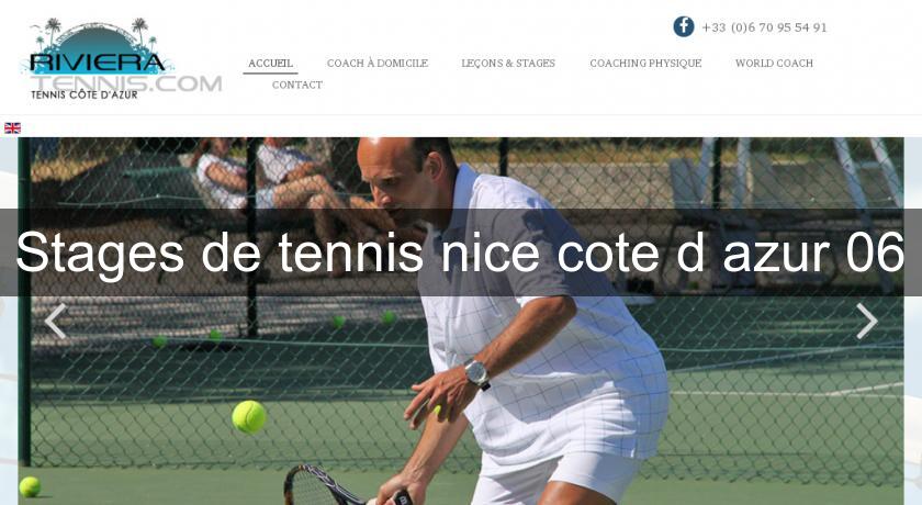 Stages de tennis nice cote d'azur 06 Stages de tennis nice cote d'azur 06