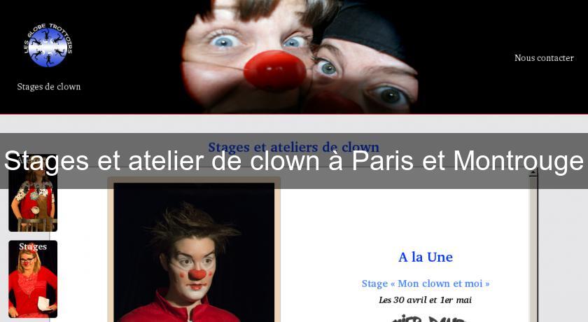 Stages et atelier de clown à Paris et Montrouge