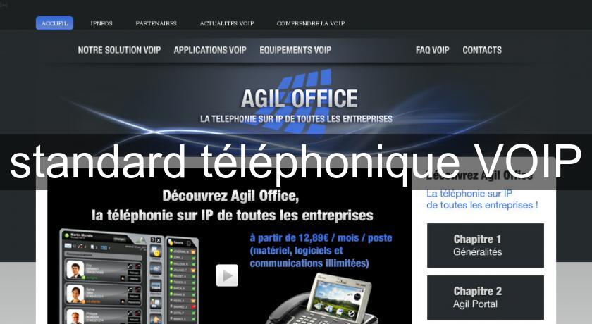 standard téléphonique VOIP standard téléphonique VOIP