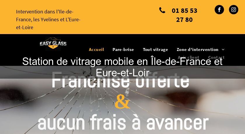 Station de vitrage mobile en Île-de-France et Eure-et-Loir Station de vitrage mobile en Île-de-France et Eure-et-Loir