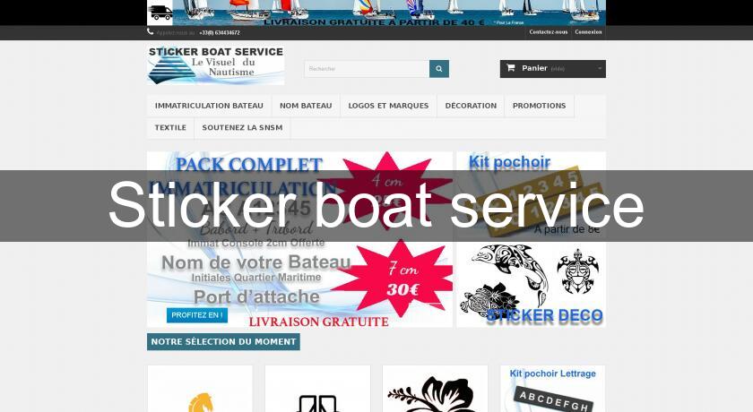 Sticker boat service Sticker boat service