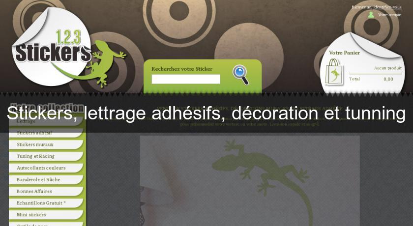 Stickers, lettrage adhésifs, décoration et tunning Stickers, lettrage adhésifs, décoration et tunning