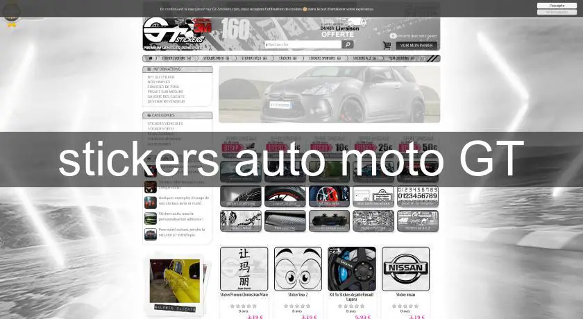 stickers auto moto GT