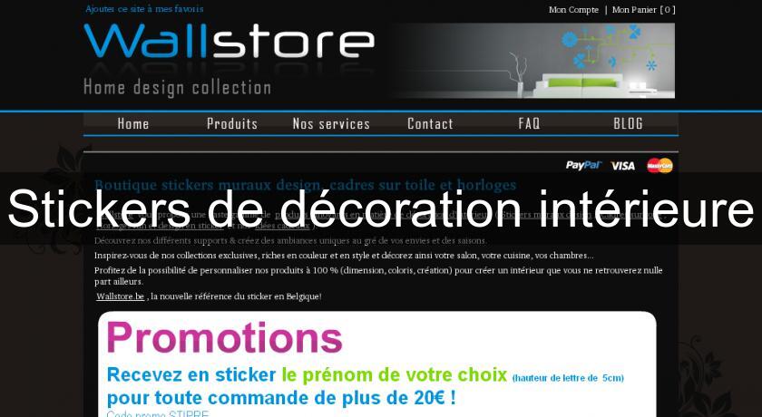 Stickers de décoration intérieure Stickers de décoration intérieure