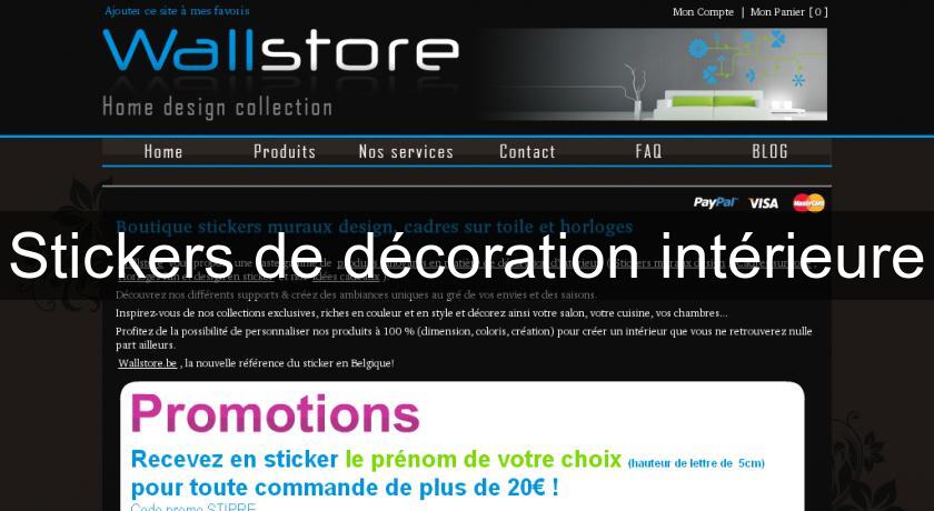 Stickers de décoration intérieure